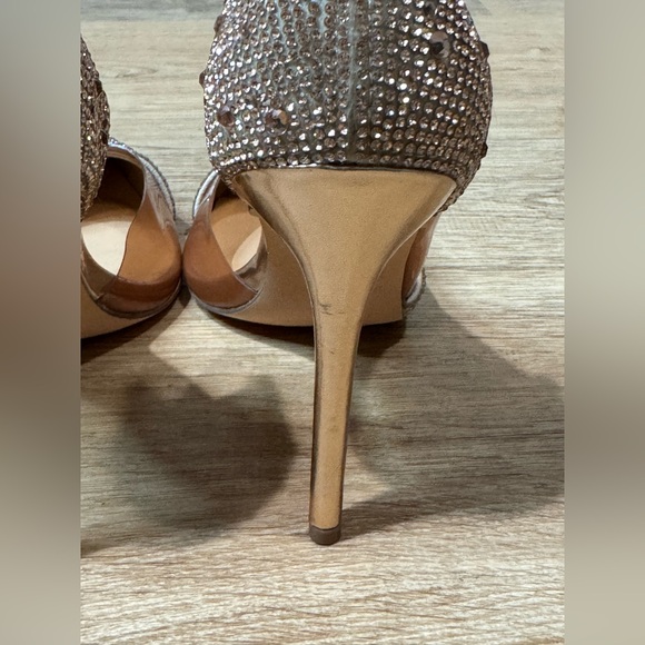 Steve Madden Rhinestone Rose Gold Pyre Pump Size 6 - Picture 9 of 14